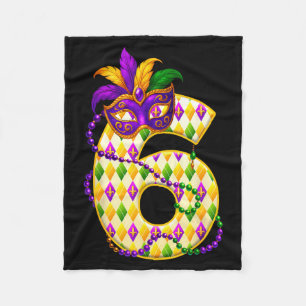 Bruh 67 Six Seven 6 7 Meme Funny Mardi Gras Kids M Fleece Blanket