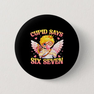 Bruh 67 Six Seven 6 7 Meme Valentines Funny Women Cm Round Badge