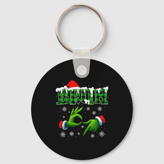 Bruh 67 Six Seven 6 7 Shirts Funny Meme Christmas  Key Ring (Front)