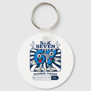 Bruh 67 Six Seven 6-7 Talian Brainrot Meme For Kid Key Ring