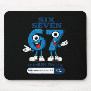 Bruh 67 Six Seven 6-7 Talian Brainrot Meme For Kid Mouse Mat