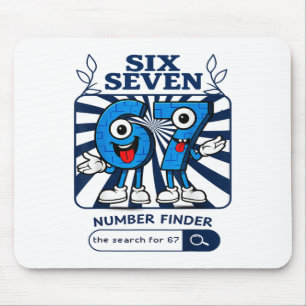 Bruh 67 Six Seven 6-7 Talian Brainrot Meme For Kid Mouse Mat