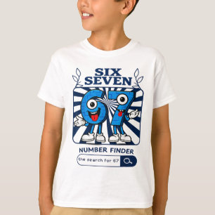 Bruh 67 Six Seven 6-7 Talian Brainrot Meme For Kid T-Shirt
