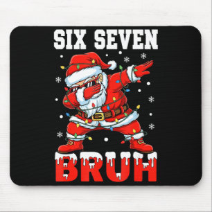 Bruh 67 Six Seven Santa Dabbing Christmas Men Boys Mouse Mat