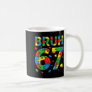 Bruh 6 7 autism awareness kids six seven autism 67 coffee mug