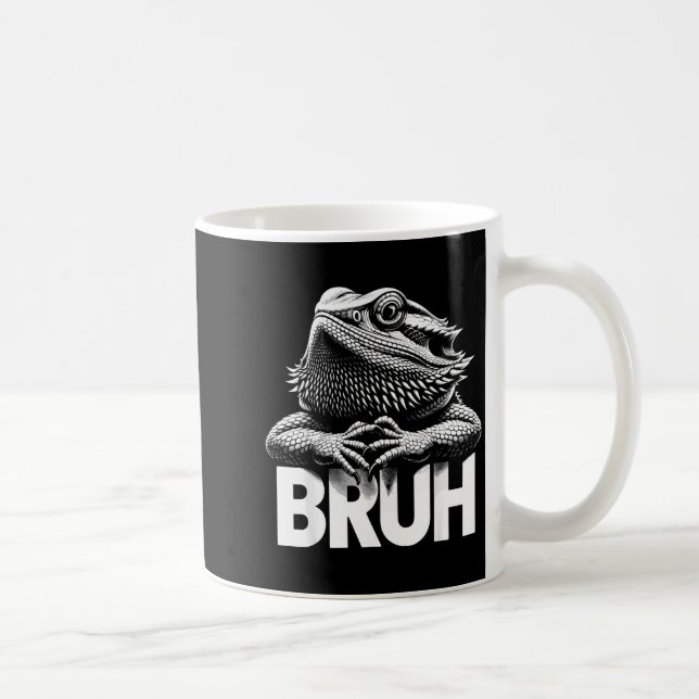 Bruh Bearded Dragon  Coffee Mug (Right)