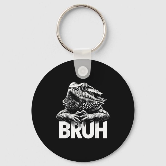 Bruh Bearded Dragon  Key Ring (Front)