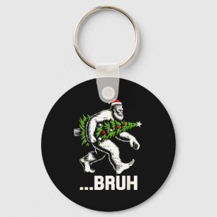Bruh Bigfoot Christmas Funny Christmas Tree Xmas S Key Ring