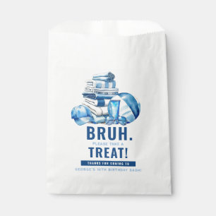 BRUH.. Blue Pool Boy Birthday Thank You Favour Bags