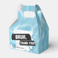 Bruh Boy Summer Pool Party Birthday Favour Box