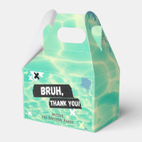 Bruh Boy Summer Pool Party Birthday Favour Box