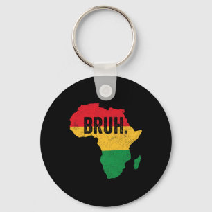 Bruh Boys Kids African American Funny Black Histor Key Ring