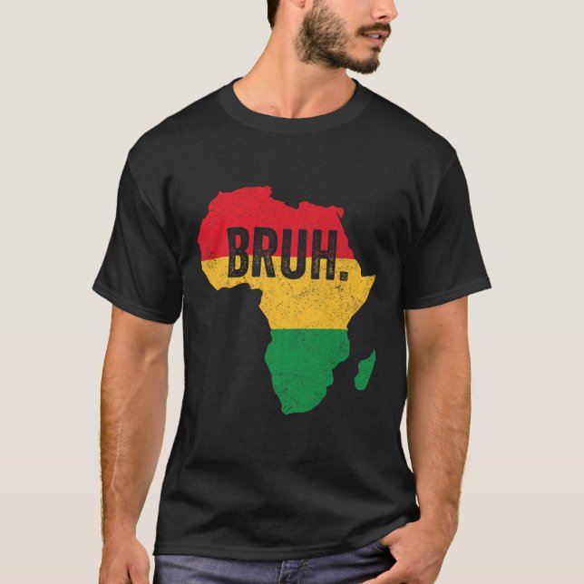 Bruh Boys Kids African American Funny Black Histor T-Shirt (Front)