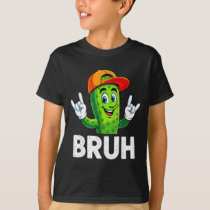 Bruh Cactus Funny Cinco De Mayo Dab Cactus Mens Bo T-Shirt