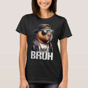 Bruh Capybara Sungles Boys Mens Funny Capybara Lov T-Shirt