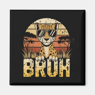 Bruh Cheetah Magnet
