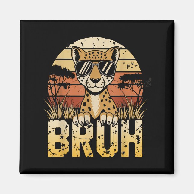 Bruh Cheetah Magnet (Front)