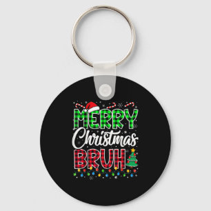 Bruh Christmas Kids Teens Boys Funny Christmas Hum Key Ring
