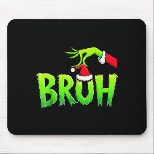 Bruh Christmas Shirt Kids Xmas Teens Boys Funny Ch Mouse Mat