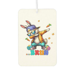 Bruh Dab Bunny Easter Funny Car Air Freshener