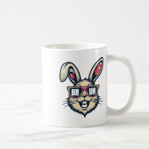 Bruh Dabbing Bunny Easter Funny Mens Kids Boys Eas Coffee Mug