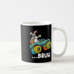 Bruh Dabbing Bunny Happy Easter Monster Truck Love Coffee Mug