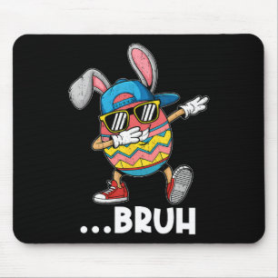 Bruh Dabbing Easter Egg Bunny Cute Dab Dance Boys Mouse Mat