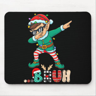 Bruh Dabbing Elf Funny Kids Boys Mens Christmas Ma Mouse Mat