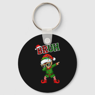 Bruh Dabbing Elf Funny Kids Years Pajamas Christma Key Ring