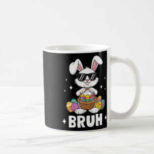 Bruh Dabbing Rabbit Bunny Happy Easter Day Egg Boy Coffee Mug