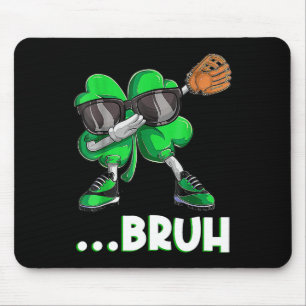Bruh Dabbing Shamrock Sell St Patricks Day Men Boy Mouse Mat