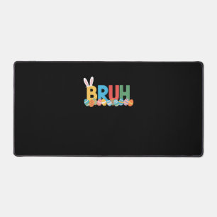Bruh Easter Bunny Cute Meme For Kids _10 Desk Mat