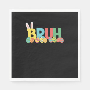Bruh Easter Bunny Cute Meme For Kids _11 Napkin
