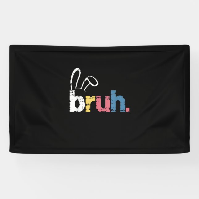 Bruh Easter Bunny Cute Meme For Kids _4 Banner (Horizontal)