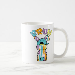 Bruh Easter Day Funny Colourful Rabbit Bunny Easte Coffee Mug