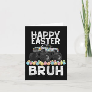 Bruh Easter Day Rabbit Bunny Happy Easter Monster Card