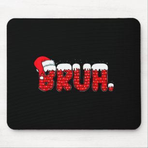 Bruh Funny Christmas Red Chimney Teens Boys Kids X Mouse Mat