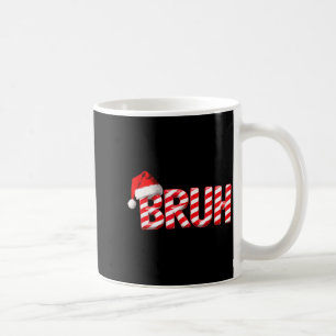 Bruh Funny Christmas Red Plaid Teens Boys Kids Xma Coffee Mug