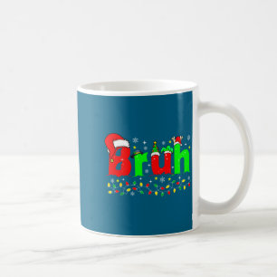 Bruh Funny Christmas Santa Hat Teens Boys Kids Xma Coffee Mug