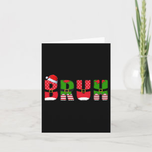 Bruh Funny Christmas Teens Boys Kids Xmas Men Wome Card