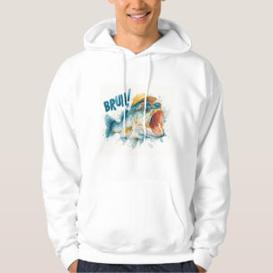 BRUH Funny Fish Meme   Cool Fishing Humour T-Shirt Hoodie