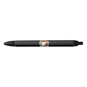 Bruh Ghost Retro Sunset Halloween Trick Or Treat Black Ink Pen