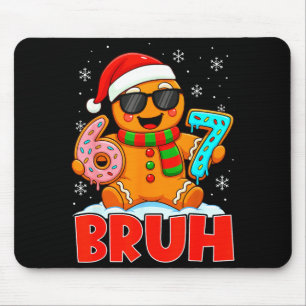 Bruh Gingerbread Six Seven 67 Ice Cream Drip Chris Mouse Mat