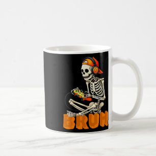 Bruh Halloween Skeleton Gamer Video Gaming Boys Me Coffee Mug
