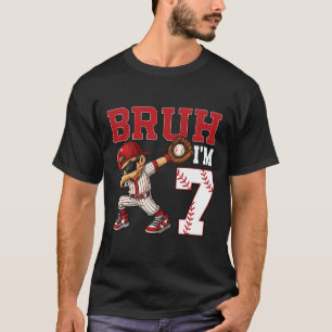 Bruh I'm 7 Sell 7th Family Birthday Party 7 Years T-Shirt