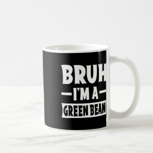 Bruh I'm A Green Bean Funny Lazy Halloween Costume Coffee Mug