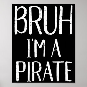 Bruh Im A Rate Funny Meme Halloween Costume Men Wo Poster