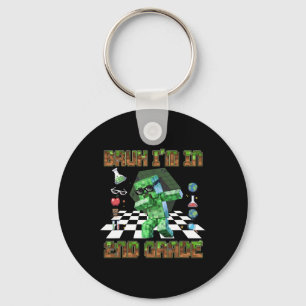 Bruh I'm In 2nd Grade Gamer Funny 2nd Grade Level Key Ring