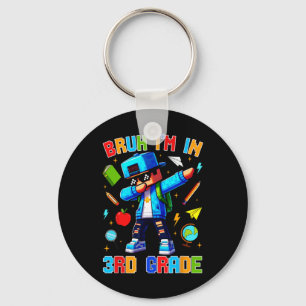 Bruh I'm In 3rd Grade Dabbing Funny Gamer Ck To Sc Key Ring