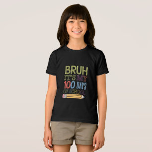 Bruh Its My 100 Days Of School Funny 100th Day Tri-Blend Shirt